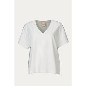 NEW NUDE t-shirt in white/grey